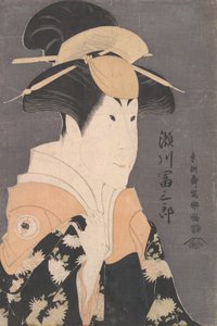 Segawa Tomisaburo II como Yadorigi en la obra Hana Ayame Bunroku Soga, 1794 de Toshusai Sharaku