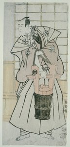 Actoe Ichikawa Komazo llI como Nitta Yoshisada, En realidad Oyamada Taro Takaie (Sandai-me Ichikawa Komazo no Nitta Yoshisada, jitsuwa Oyamada Taro Takaie) de Toshusai Sharaku