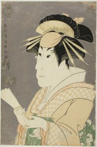 El actor Sanogawa Ichimatsu III como Onayo de Toshusai Sharaku