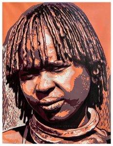 Retrato de una joven serena de Tosin Oyeniyi