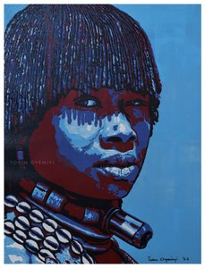 Un retrato africano lleno de vida de Tosin Oyeniyi