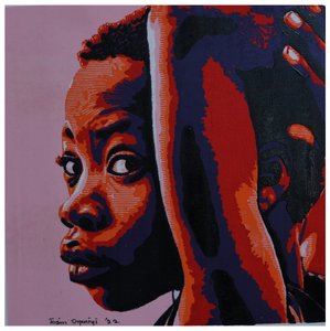 La mirada intensa de una joven de Tosin Oyeniyi