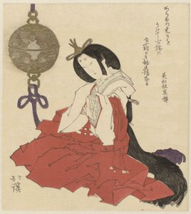 Mujer con quemador de incienso de Totoya Hokkei