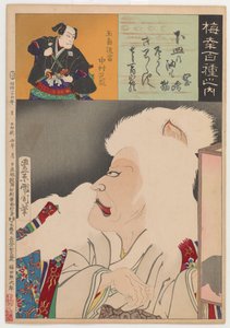 Gato de Okazaki (Okazaki Neko) de Toyohara Kunichika