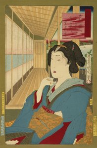 Geisha de Toyohara Kunichika