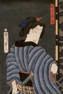El actor Ichimura Kakitsu IV como Dakki no Ohyaku de Toyohara Kunichika