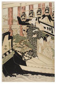 Actores en los Doce Meses de Toyokuni Utagawa