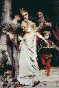 Confidencias, por Tranquillo Cremona (1837-1878) de Tranquillo Cremona