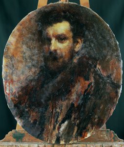 Retrato de Cletto Arrighi, seudónimo de Carlo Righetti (Milán) de Tranquillo Cremona