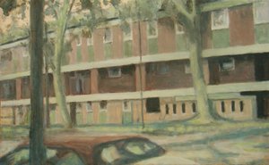 Un lugar para vivir 24, 2012 (óleo sobre contrachapado)