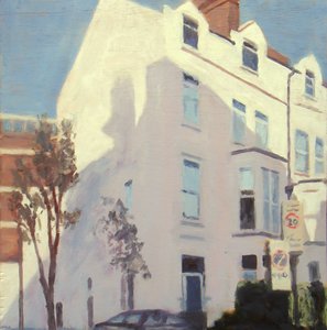 Un lugar para vivir 42, 2012 (óleo sobre contrachapado) de Trevor Burgess