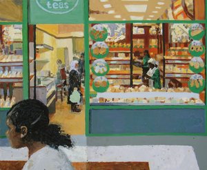 Panadería, 2008 (óleo sobre tabla)