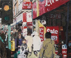 Venta, 2003 (óleo sobre tabla) de Trevor Burgess