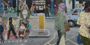 Street, 2003 (óleo sobre lienzo) de Trevor Burgess