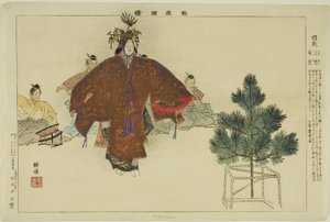 Hagoromo, de la serie "Imágenes de No Performances (Nogaku Zue)" de Tsukioka Kogyo