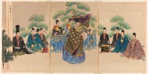 Okina, de la serie "Cien No Dramas (Nogaku hyakuban)" de Tsukioka Kogyo