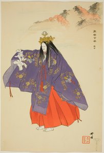 Tatsuta, de la serie "Cien No Dramas (Nogaku hyakuban)" de Tsukioka Kogyo