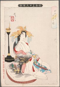 La iluminación de la cortesana Jigokudayū de Tsukioka Yoshitoshi
