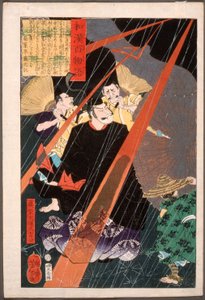 Mashiba Hisayoshi, der Tairyō, im Blitz de Tsukioka Yoshitoshi