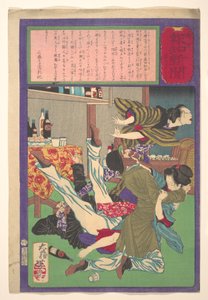 Postal Hōchi Zeitung Nr. 645, Engländer vergewaltigt Tochter eines Weinhändlers de Tsukioka Yoshitoshi