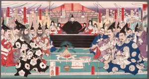 La gran conferencia sobre la conquista de Corea de Tsukioka Yoshitoshi