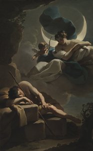 Selene y Endimión de Ubaldo Gandolfi