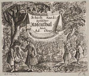 Frontispicio de Adam Olearius, 