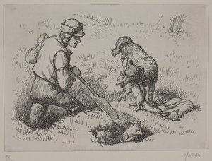 Ilustración de "Hr. Mikkel", poema de Christian Richardt de Ubekendt