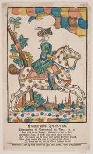 Príncipe heredero Federico a caballo