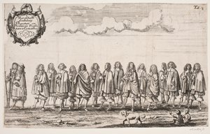 Procesión con motivo de la inauguración de la Universidad de Kiel. Tabla 3 de Ubekendt