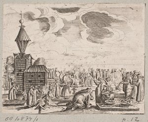 Clérigos rusos en un cementerio
