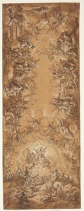 Boceto para pintura de techo con la Trinidad de Ubekendt