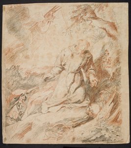 La estigmatización de San Francisco de Ubekendt efter Peter Paul Rubens