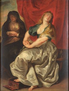 La Magdalena arrepentida de Ubekendt efter Peter Paul Rubens