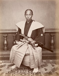 Samurái (Harada Kiichi), Nagasaki, Japón, c.1870 de Ueno Hikoma