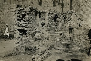 Ruinas de la iglesia del Monasterio de San Simeón, Asuán, Egipto, fotografía de Ugo Monneret de Villard de Ugo Monneret de Villard