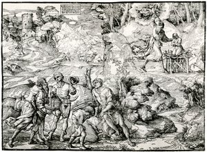 El sacrificio de Abraham, 1516-1518, 1937 de Ugo da Carpi