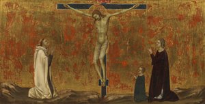 Cristo crucificado con donantes