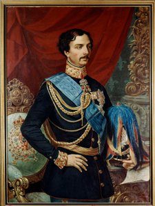 Carlos de Borbón Parma (1799 -1883), Duque de Parma - Carlos III de Borbón (1823 - 1854) Siglo XIX (óleo sobre lienzo)