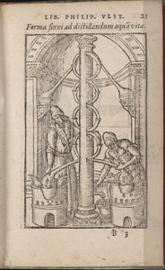 Aparato Alquímico De: Liber de secretis naturae, 1556-1557 de Ulstadius