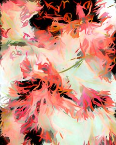 Abstracto floral vibrante de Uma Gokhale