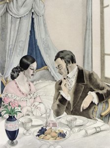 Ilustración de "Madame Bovary" de Gustave Flaubert (1821-80) publicada por Gibert Jeune de Umberto (after) Brunelleschi