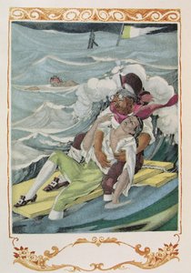 Ilustración de "Candide" de Voltaire, publicada por Gibert Jeune