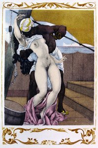 Ilustración de "Candide" de Voltaire, publicada por Gibert Jeune