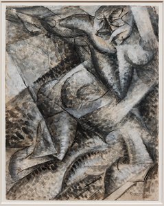 Quiero sintetizar las formas únicas de la continuidad en el Espacio (Dinamismo de un Cuerpo Humano) de Umberto Boccioni