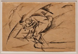 Estudios para el dinamismo de un ciclista de Umberto Boccioni