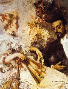 Italo Svevo (1861-1928) con su hermana de Umberto Veruda