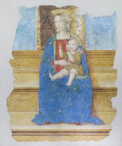 Virgen de la Guardería, principios del siglo XVI, Baldo de Sarofini da Perugia  (fresco transferido a madera)
