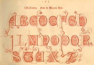 Siglo XII. De la Biblia Mazarin, 1862 de Unbekannt