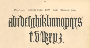 Siglo XIV. Ricardo II. 1400. Pequeño. Abadía de Westminster, 1862 de Unbekannt